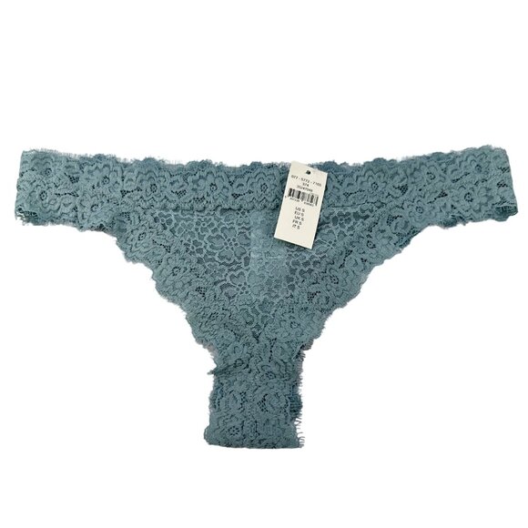 Aerie Women's Size Small Panty Thong Lace Seafoam Green New With Tags - Picture 1 of 10